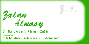 zalan almasy business card