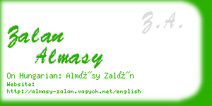 zalan almasy business card